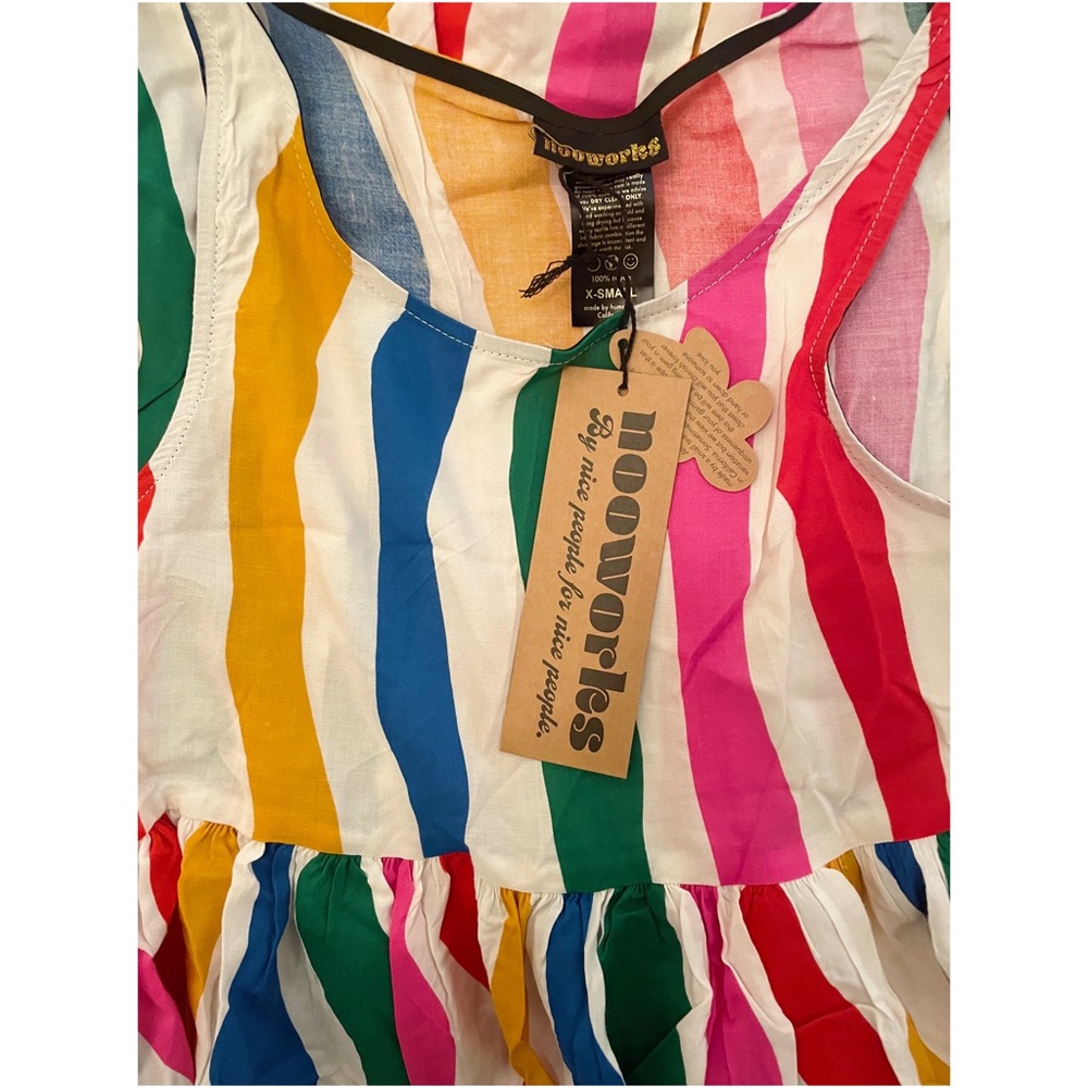 NOOWORKS NAOMI SALVATION STRIPE DRESS | NWT size XS